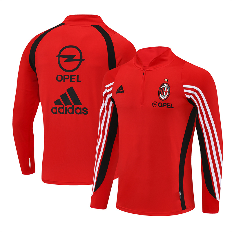 Ac Milan Adult / Kids AC 25/26 Half Zipper Training Suit Red