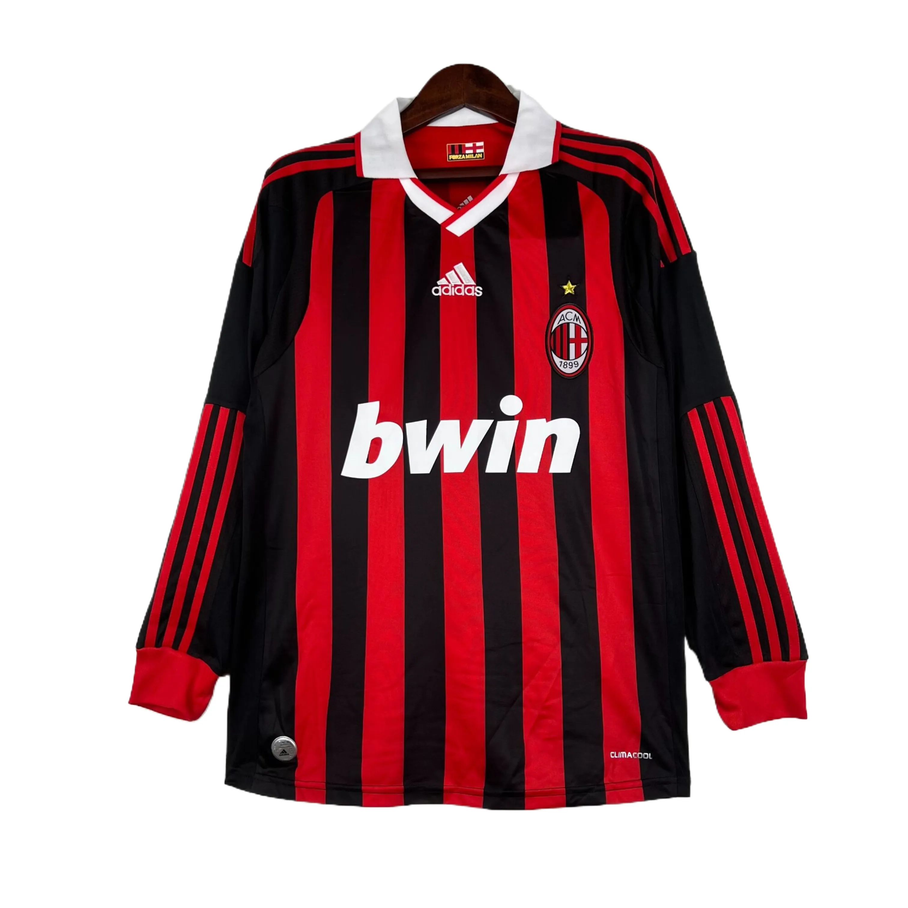 Retro 09/10 AC Milan Home Long Sleeves S-XXL
