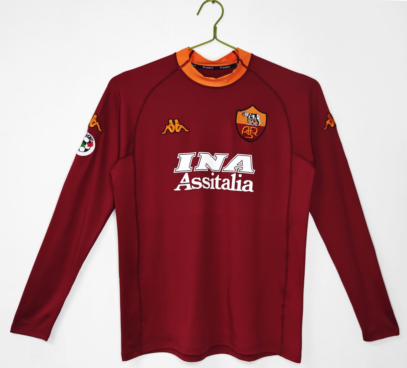 As Roma Retro Roma 00/01 Home Jersey Long Sleeves S-XXL