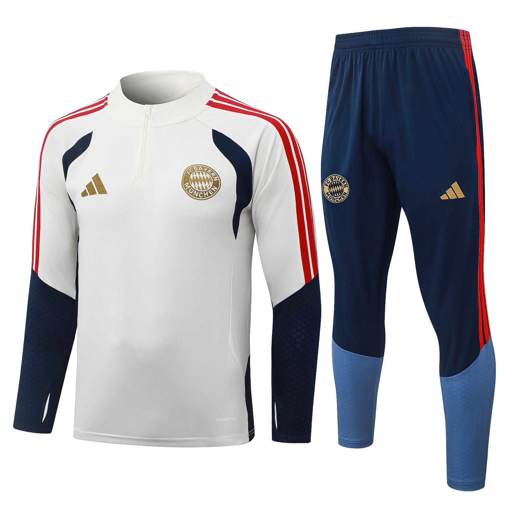 Bayern München 26/27 Training Suit - Cream White