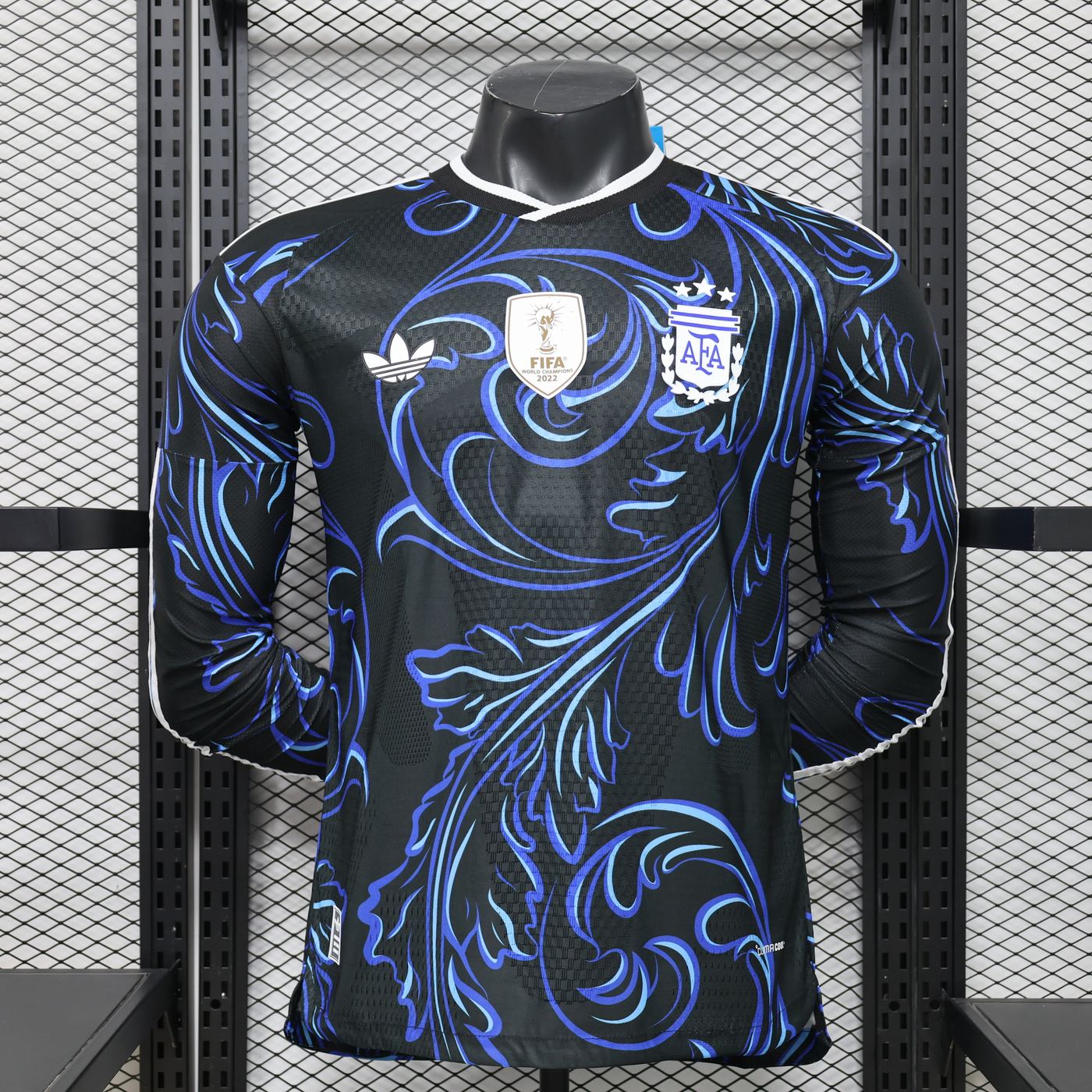 Player Version 2026 World Cup Argentina Away Jersey Long Sleeves S-3XL