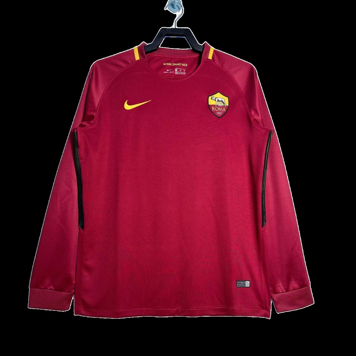 AS Roma 2017/18 Home Long Sleeves S-XXL