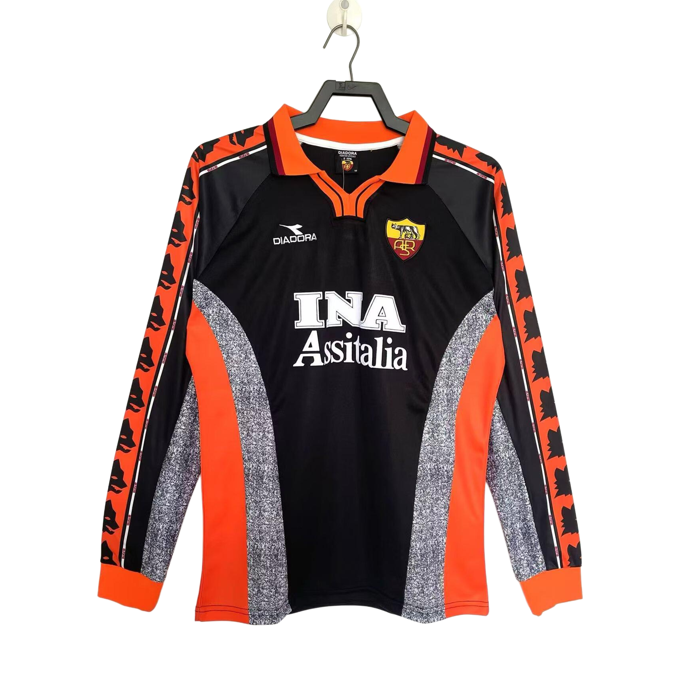 As Roma Retro Roma 98/99 Third Jersey Long Sleeves S-XXL