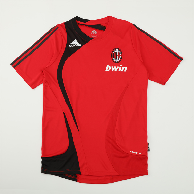 2006/07 AC Milan Retro Short Sleeves Training Jersey - Red