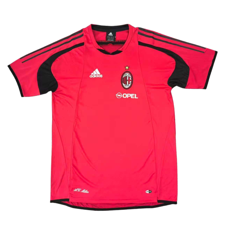 2007/08 AC Milan Retro Short Sleeves Training Jersey - Red