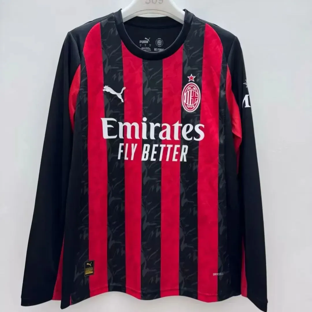 AC Milan 25/26 Home Long Sleeves S-3XL