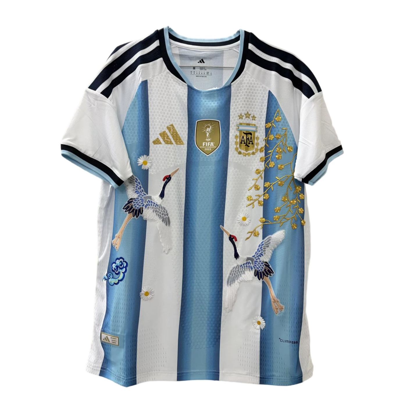 Player Version 2026 World Cup Argentina Home Jersey Embroidered Crane
