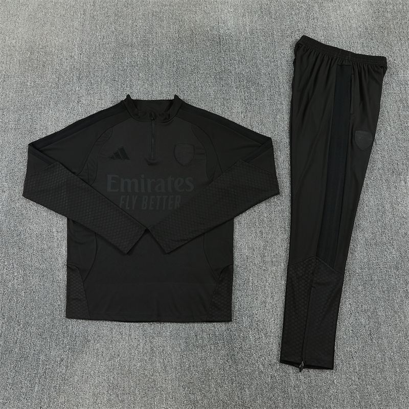 Arsenal 26/27 Half Zipper Training Suit - Full Black